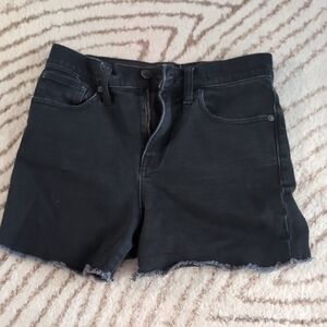 Madewell Black High Rise Jean Shorts Size 26